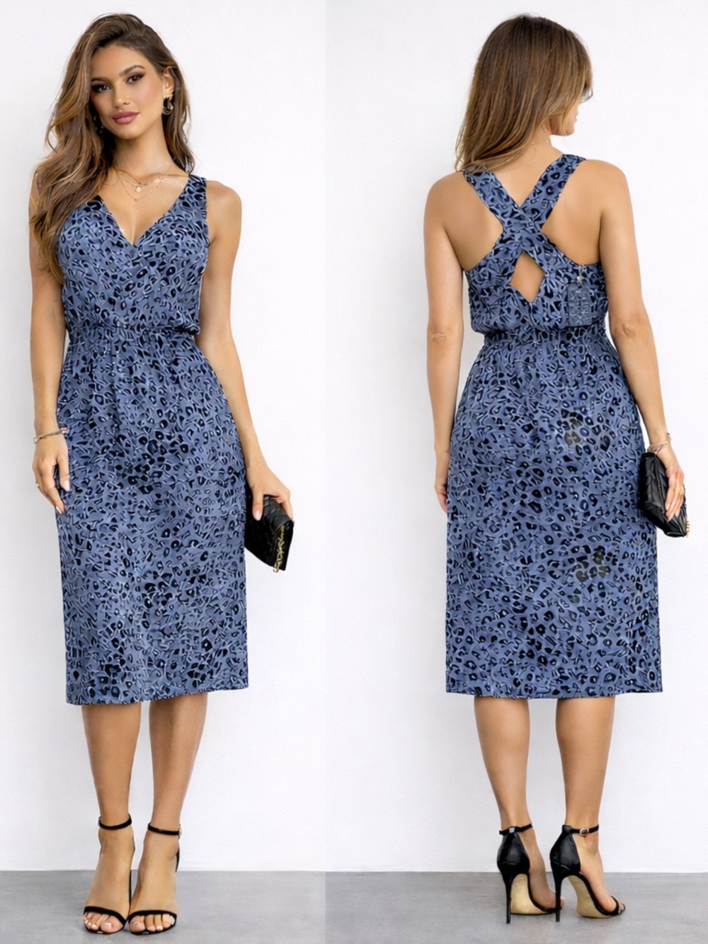 Derek Lam - Leopard Silk Midi Dress